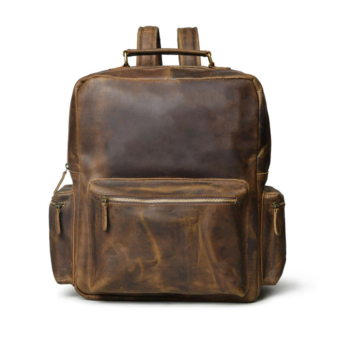 Wilderness Wanderer Buffalo Backpack leather unisex backpack for both men and women