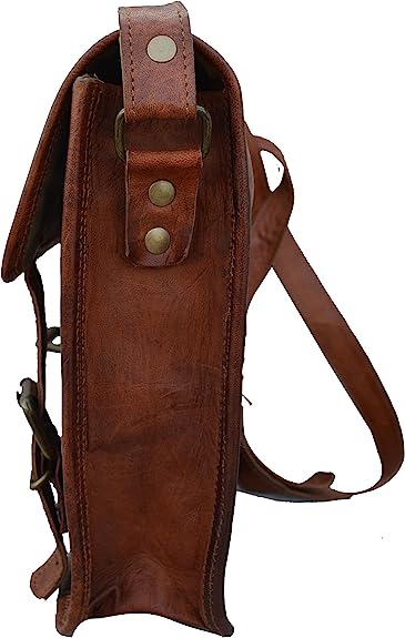 10" Inch Leather Messenger Bag vintage satchel bag Crossbody Bags for Men and Women unisex office bag