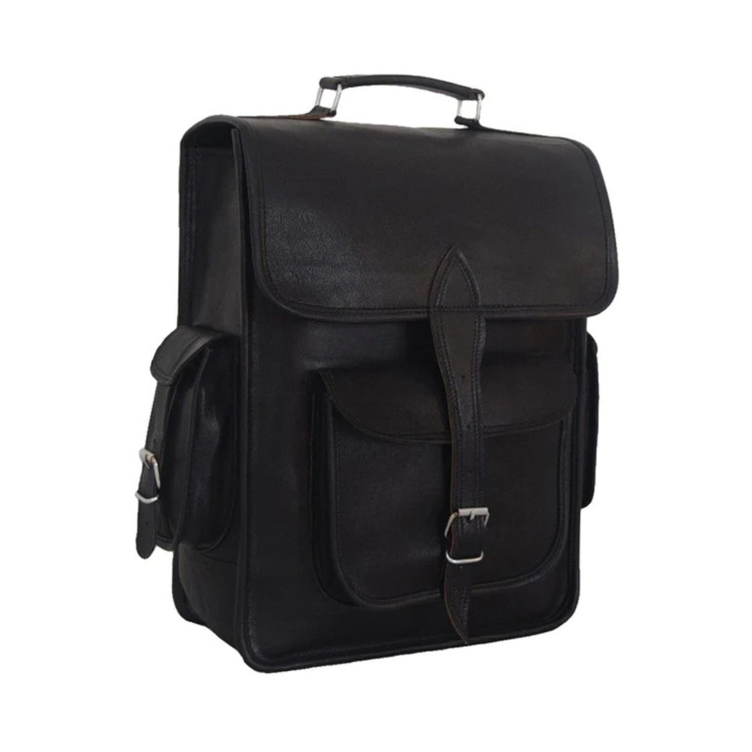 Charcoal Explorer Edward Backpack Leather unisex Backpack