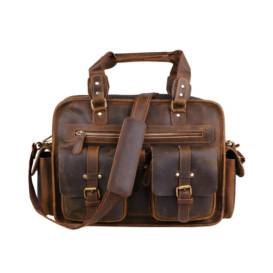 Professional Dryden Business Briefcase Leather messenger bag