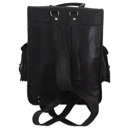 Charcoal Explorer Edward Backpack Leather unisex Backpack