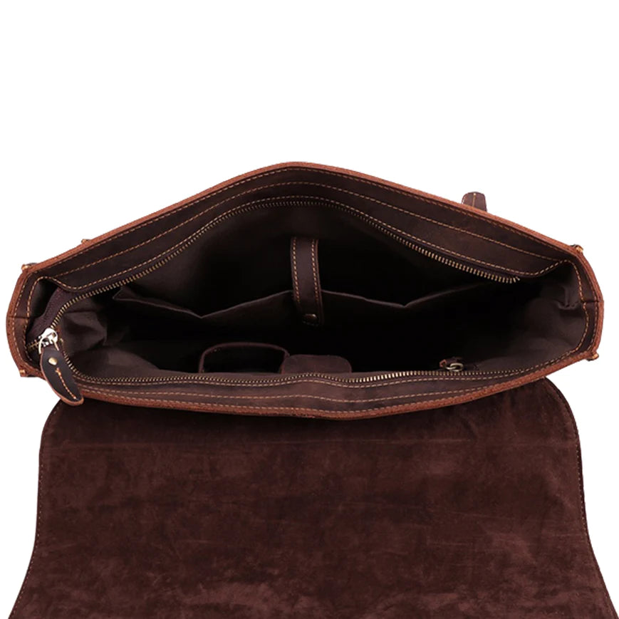 Denver Urbanite Office Companion Leather Messenger Bag