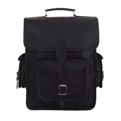 Charcoal Explorer Edward Backpack Leather unisex Backpack