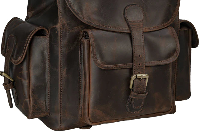 Buffed Outlaw Chapman Backpack leather backpack for both men and women