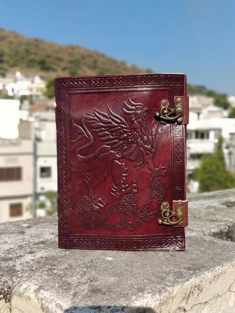 Ink & Legacy: Custom Memphis Leather Notebook Leather Journal