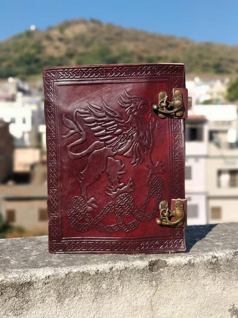 Ink & Legacy: Custom Memphis Leather Notebook Leather Journal