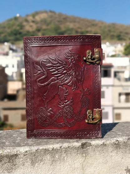 Ink & Legacy: Custom Memphis Leather Notebook Leather Journal