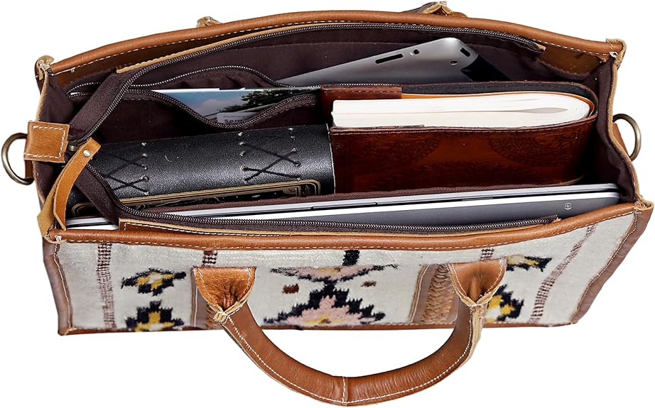 Rajeriya Tote Bag Western Crossbody for Women Aztec Handbags Shoulder Boho Crossbody Bag for Womens