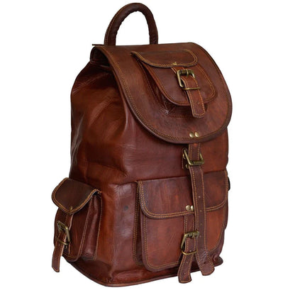 VenturePack Hiking Backpack - Spencer Edition leather unisex backpack, backpack for both men and women